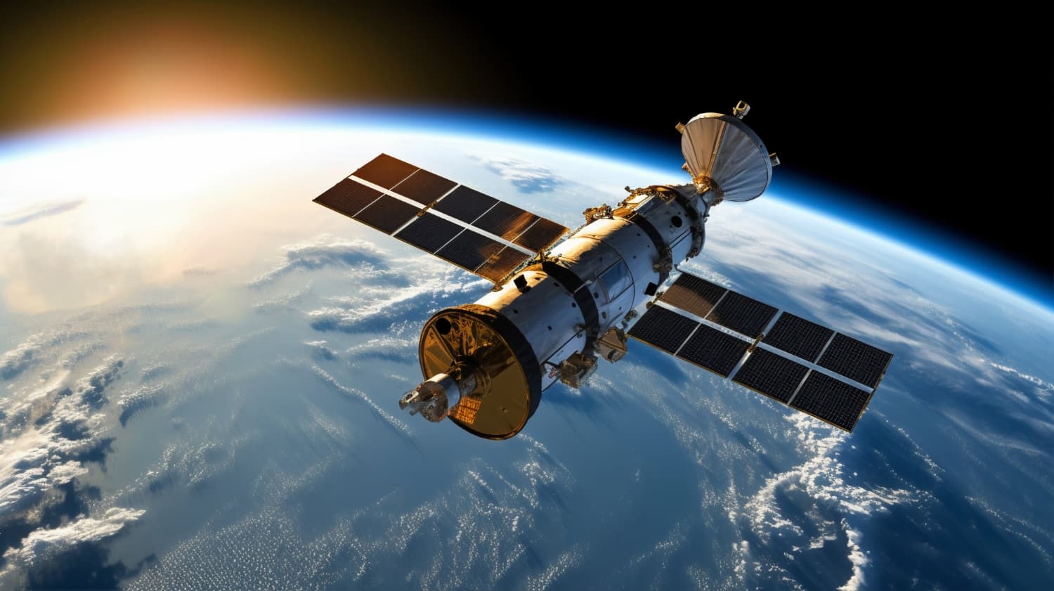 Satellite in space